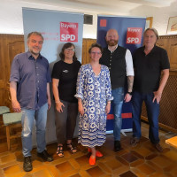 Von Links nach Rechts: Albert Thuner, Gertrud Brandl-Beuth, Lena Lotter, Marcus Noack, Felix Büchner